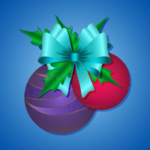 eps102019年新年快乐背景与彩球.现代设计.