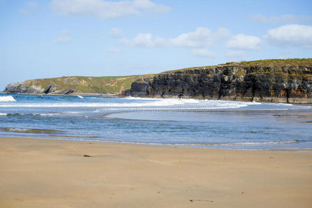 公司 美丽的 爱尔兰 风景 和平 大西洋 求助 美女 海岸