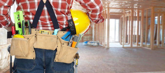 建筑工人用建筑工具。