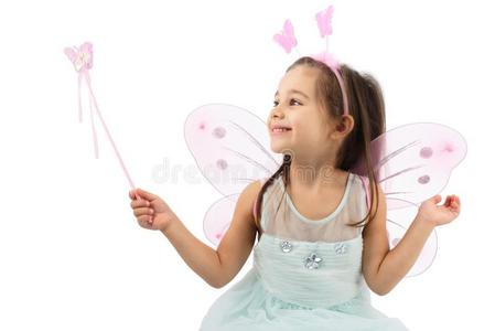 魔术 公主 翅膀 肖像 童话 美女 童年 狂欢节 幻想 小孩