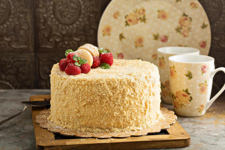 生日 蛋糕 美味的 奶油冻 甜点 法国人 早餐 庆祝 奶油