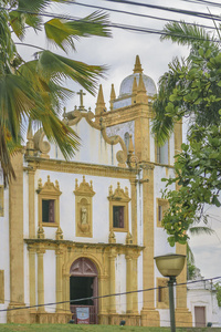 外立面古董殖民教堂奥林达巴西