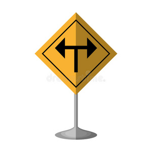 箭头引导交通信号照片