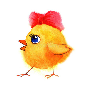 卡片 宝贝 复活节 性格 第一 有趣的 动物 油漆 小鸡