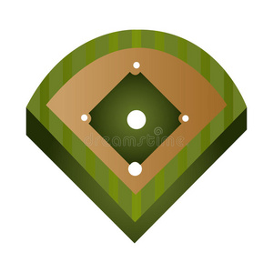 棒球场钻石形式图标图形