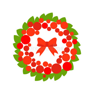 圣诞节 花环 庆祝 分支 十二月 浆果 冷杉 插图 框架