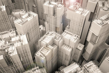 财产 商业 真实的 摩天大楼 城市 市中心 城市景观 高层建筑