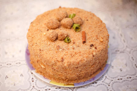 圆形蛋糕奶油图片