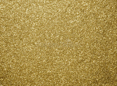 金色闪光纹理，金色为圣诞节抽象背景。