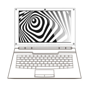 计算机，笔记本电脑背景摘要插图
