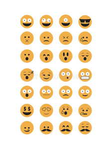 笑脸 表情符号 网站 快乐 有趣的 情感 愤怒的 偶像 按钮