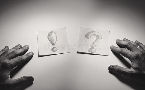 疑问句的标志感叹句和疑问句照片