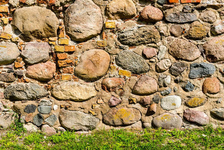 古老的石头砖墙