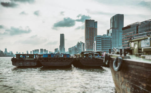 建筑 港口 亚洲 天际线 场景 上海 风景 商业 建筑学