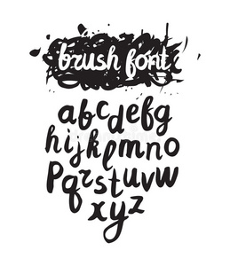 墨水 公司 脚本 字母表 印刷术 涂鸦 咕哝 字母 书法