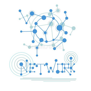 数据 连接 插图 网格 原子 因特网 网络 商业 分子 通信