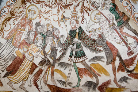 教堂 圣徒 壁画 执事 皇帝 绘画 年龄 丹麦