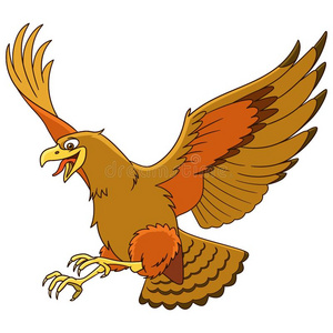 对于过冬的鸟类卡通鹰鸟照片