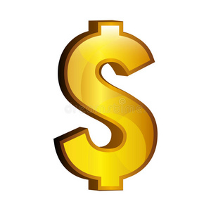 美元货币黄金图标