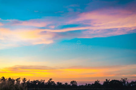 日落天空背景