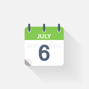 7月6日日历图标