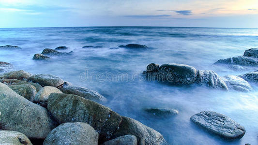 海滩 码头 风景 波动 运动 旅行 自然 日落 花茎 暴露