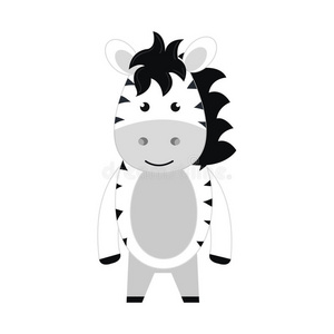 可爱的小斑马可爱的小斑马动物角色照片