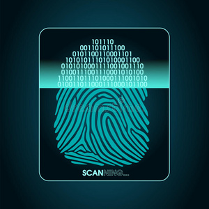 指纹扫描数字生物识别安全系统，数据保护