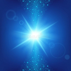 创造性的概念矢量集的辉光效应恒星爆发与火花隔离。
