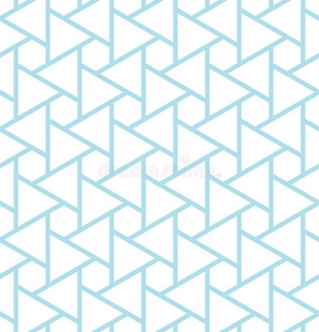 抽象几何蓝色时尚枕头三角形网格图案