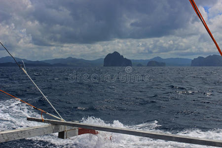 浪漫的 求助 休息室 风景 班卡 假日 自然 巴拉望 港口