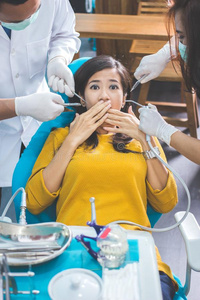 疾病 照顾 考试 牙科 病人 恐慌 检查 牙医 疼痛 开放