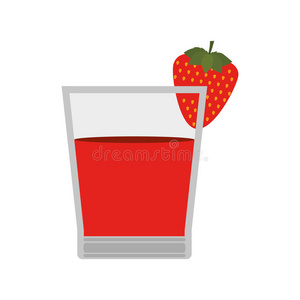 一杯草莓汁图标