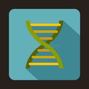 平面风格的DNA图标