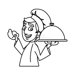 菜单 邀请 工人 保险费 午餐 演示 插图 吃饭 食物 卡通