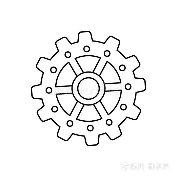齿轮齿轮齿轮插画