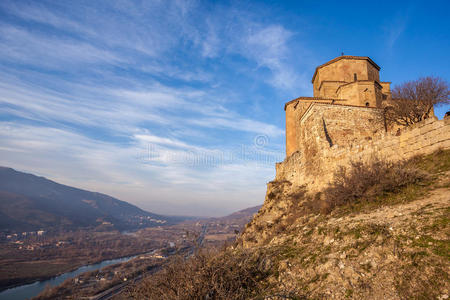 祈祷 过去的 旅行 古老的 姆茨赫塔 寺庙 世纪 圣徒 风景