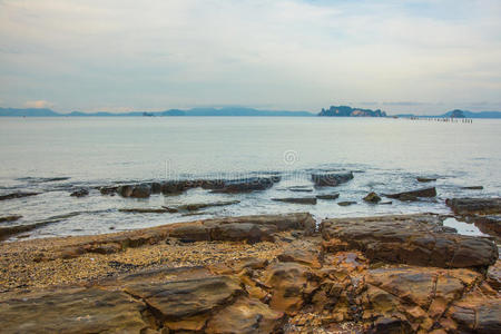 波动 自然 岩石 海洋 夏天 海滩 美女 场景 海景 风景