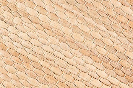 陈年手工竹编纹理背景.