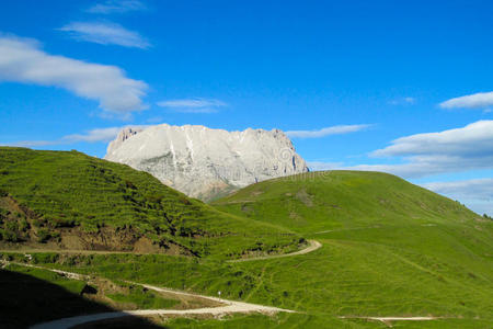 高的 领域 美丽的 乡村 小山 丘陵 草地 国家的 风景