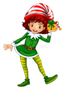 女孩小精灵图片-女孩小精灵素材-女孩小精灵插画-摄图新视界