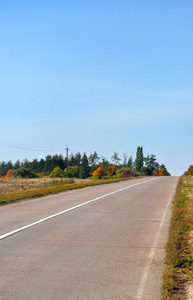 下午 之间 路线 场景 季节 风景 沥青 落下 国家 秋天