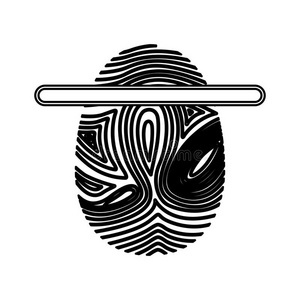 作记号 印记 要素 插图 指印 隐私 指纹 扫描仪 墨水照片