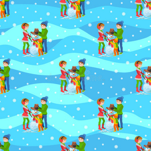 有趣的 圣诞节 季节 卡通 雪橇 新的 序列号 幸福 父母