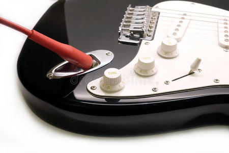 控制 电缆 杰克 片段 完成 颜色 旋钮 吉他 电子学 音乐