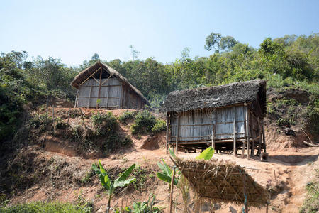 安达西贝地区的非洲马达加斯加小屋