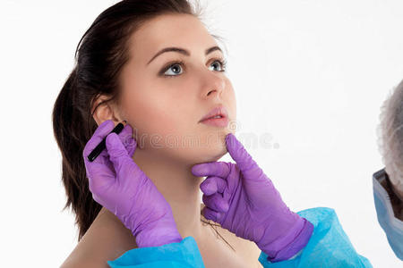手套 改进 面部 人类 嘴唇 美女 病人 绘画 医疗保健