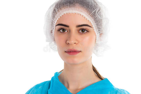 面对 美容师 女人 手套 医生 绷带 人类 医学 美女 面部