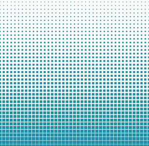 抽象几何蓝色梯度方形半色调图案