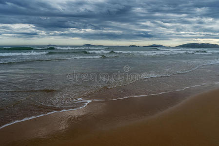 海上落日